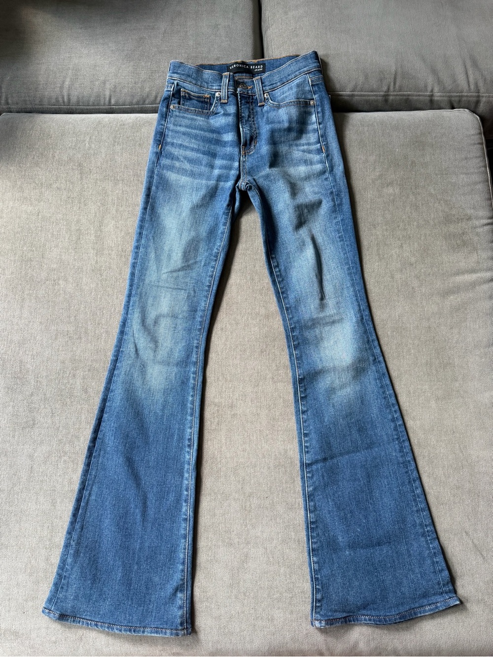 Veronica Beard Blue Flare Jeans